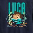thumbnail image 3 of Luca - Half Human Half Sea Monster Luca  - Toddler And Youth Crewneck Fleece Sweatshirt, 3 of 5
