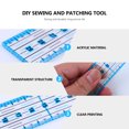 thumbnail image 3 of KAKOWELY 1 pc Acrylic Ruler Sewing Ruler Acrylic Gauge Stitching Ruler for Cloth Craft,11.81"X1.18"X0.2", 3 of 5