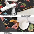 thumbnail image 3 of Red Mushroom Fern Black Pattern Kitchen Rug Mat,Kitchen Runner Rugs Non Skid Washable,Decorative Kitchen Floor Mats for Kitchen,Sink,Laundry,17"X47", 3 of 5