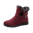 thumbnail image 2 of Winter Boots for Women Snow Boots Warm Ankle Booties Cozy Fur Lined Waterproof Non Slip Winter Shoes for Cold Weather, Fashion Warm Walking Boot for Outdoor Casual Wear, 2 of 5