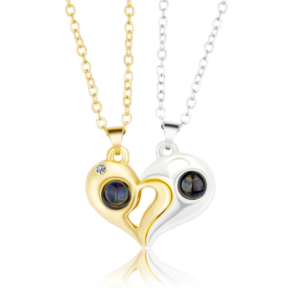 Collares Magnéticos 100 Idiomas I Love You Collar De Parejas De Proyección Collar A Juego Para Parejas Collares De Mejores Amigos Speravity AP006902-04