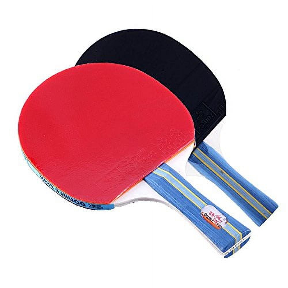 Double Fish Premium 2 Players Table Tennis Set - 2 Paddles, 3 Balls & Travel Case (Penhold)
