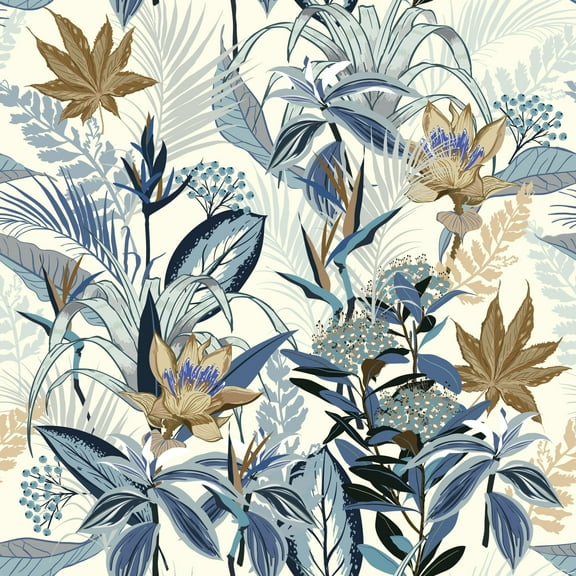 MuralsPrint Summer Wild Forest Blooming Removable Wallpaper - 24'' inch x 10'ft