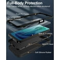 thumbnail image 3 of for Motorola Moto G 5G(2024) Case, Moto G Play 5G(2024) Case, Port Cover, Full-Body Non-Slip Silicone Rubber Covered, 3-Layer Drop-Proof Phone Case, Black, 3 of 14