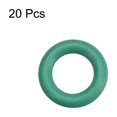 thumbnail image 2 of Anillos O de caucho de fluoruro, 7mm OD, 4mm de diámetro interior, 1.5mm de grosor, junta de sellado verde 20Pcs, 2 of 3