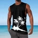 thumbnail image 4 of Hombres Casual Moda Impresión Suéter Cuello Redondo Deportes Tanque sin Mangas para Al Aire Libre Casual Diario, 4 of 5