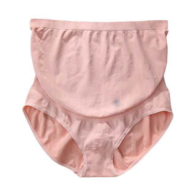 CHUANK Lot de 5 Culottes de Maternité Grande Taille Sans Coutures Culottes de Grossesse Taille Haute Culottes Post-Partum avec Soutien du Ventre