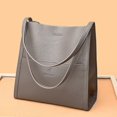 thumbnail image 4 of CHAO Bolso de hombro sencillo de color sólido, bolso cruzado portátil de gran capacidad para mujeres, niñas y mujeres, color negro, 4 of 5