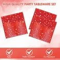 thumbnail image 3 of ZEN 40PCS Red Birthday Decorations Happy Birthday Table Decorations Red Diamond Party Supplies Paper Plates and Napkins for Boys Girls Birthday Party Supplies Serves 20, 3 of 12
