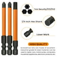 thumbnail image 2 of Torx Bit Set, PH2 PZ2 T20 T25 Torx Screwdriver Phillips Screwdriver Bits Set,75mm Magnetic Screwdriver Bit, 2 of 9
