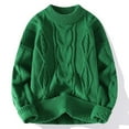 thumbnail image 2 of uikmnh Men's Cozy Round Neck Pullover Sweater Autumn Winter Warm Loose Knit, 2 of 3