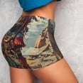 thumbnail image 4 of Fotbe Tribal Futuristic Warrior Seamless Shorts, Womens Workout Shorts High Waist Stretch Booty Short for Gym/Yoga/Running/Biking-XX-Large, 4 of 9
