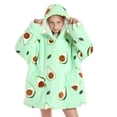 thumbnail image 2 of Sudadera de franela multifuncional, manta de televisión, ropa de descanso con capucha para niños, pijamas gruesos y cálidos, 2 of 6