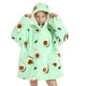 thumbnail image 5 of Sudadera de franela multifuncional, manta de televisión, ropa de descanso con capucha para niños, pijamas gruesos y cálidos, 5 of 6