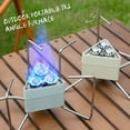 thumbnail image 5 of TFixol 8000W Portable Outdoor Stove with Triple Burner, Windproof Camping Gas Cooker for Hiking, Fishing, and Picnics, Light Blue, 5 of 5