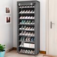 thumbnail image 5 of Estante Organizador para Zapatos de 9 Niveles | Acero Inoxidable | Almacenamiento de Calzado | Tela Impermeable | Zapatero Armable para 27 Pares, 5 of 5