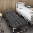 thumbnail image 3 of Heavy duty folding bed, camping bed with flip-up mattress (mattress included), portable guest bed, suitable for teenagers, adults, travel, garden, balcony, camping supplies, 3 of 6