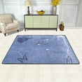 thumbnail image 3 of YFYANG 36"x24" Non-Slip Flannel Carpet Doormat, Living Room Bedroom Office Decorative Area Rugs, Indoor Retro Blue Dream Floor Mats, 3 of 7