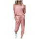 thumbnail image 2 of ICHUANYI Liquidación Conjuntos sueltos de dos piezas para mujer Tops de manga larga sólidos Chaleco Pantalones casuales Chándal ICHUANYI WER2023082202443, 2 of 9
