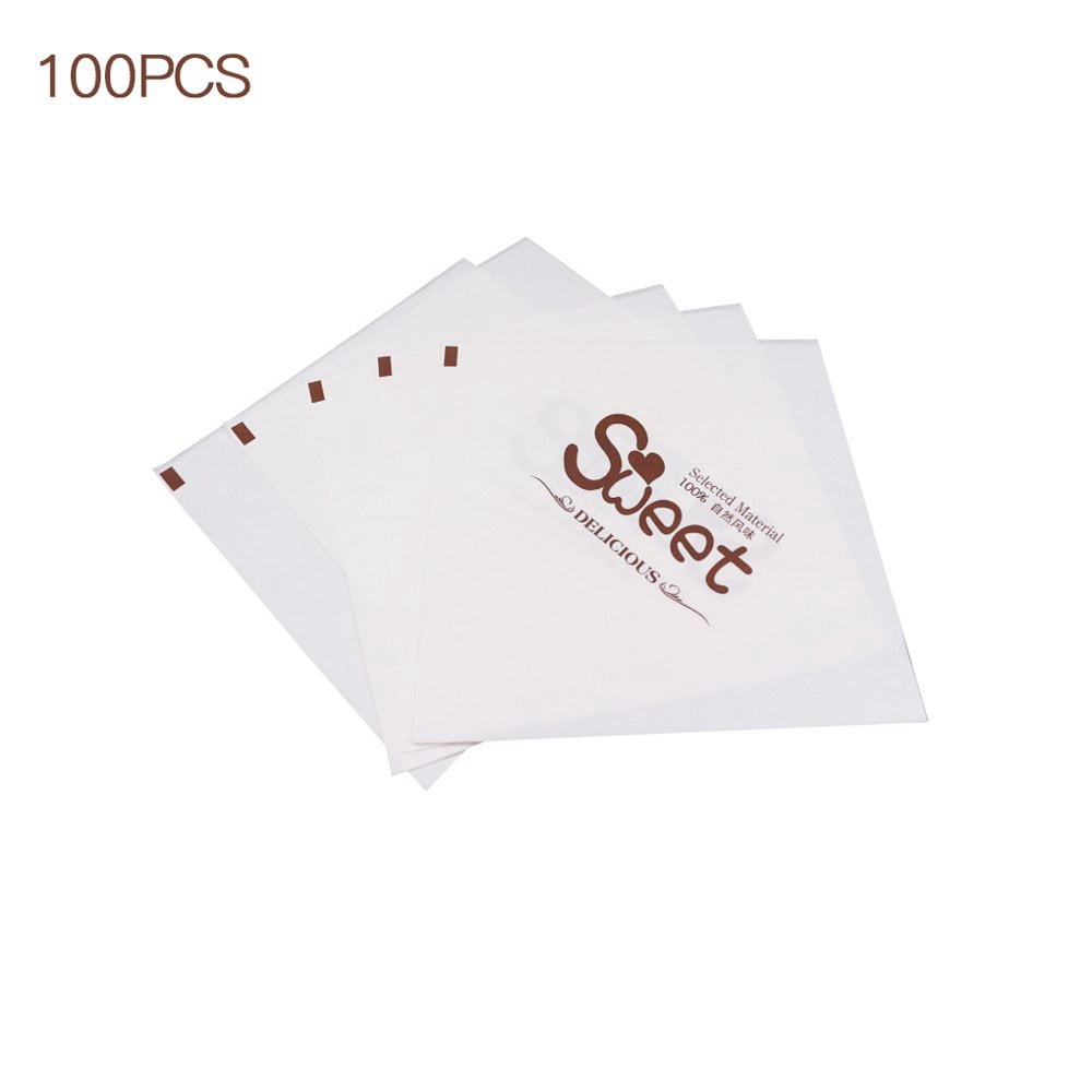 100 Pcs Sacs à Sandwich en Papier Kraft pour Dessert Pains Bonbons Collations Type 3”