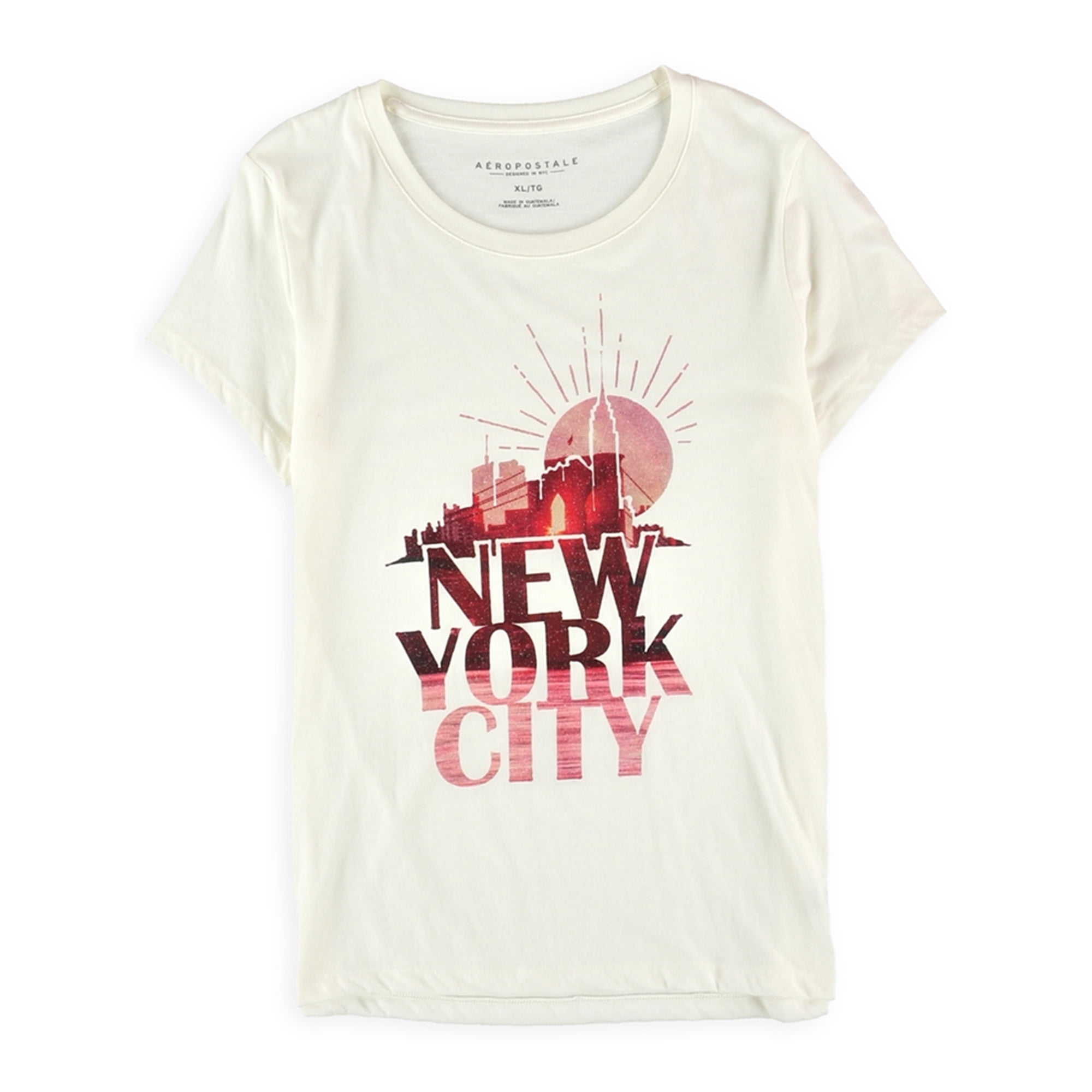 AEROPOSTALE Womens New York Sunset Graphic T-Shirt 