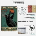 thumbnail image 3 of Vintage Cat Basketball Dunk Metal Wall Art Decor Aluminum Poster 8x12 Inch Funny Sports Theme Gift for Gym Office Man Cave Dorm Room Decorations, 3 of 8
