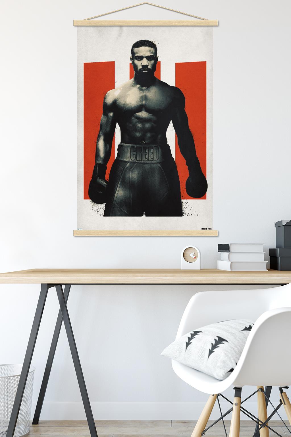 Creed III - Adonis Fight Wall Poster with Magnetic Frame, 22.375" x 34"