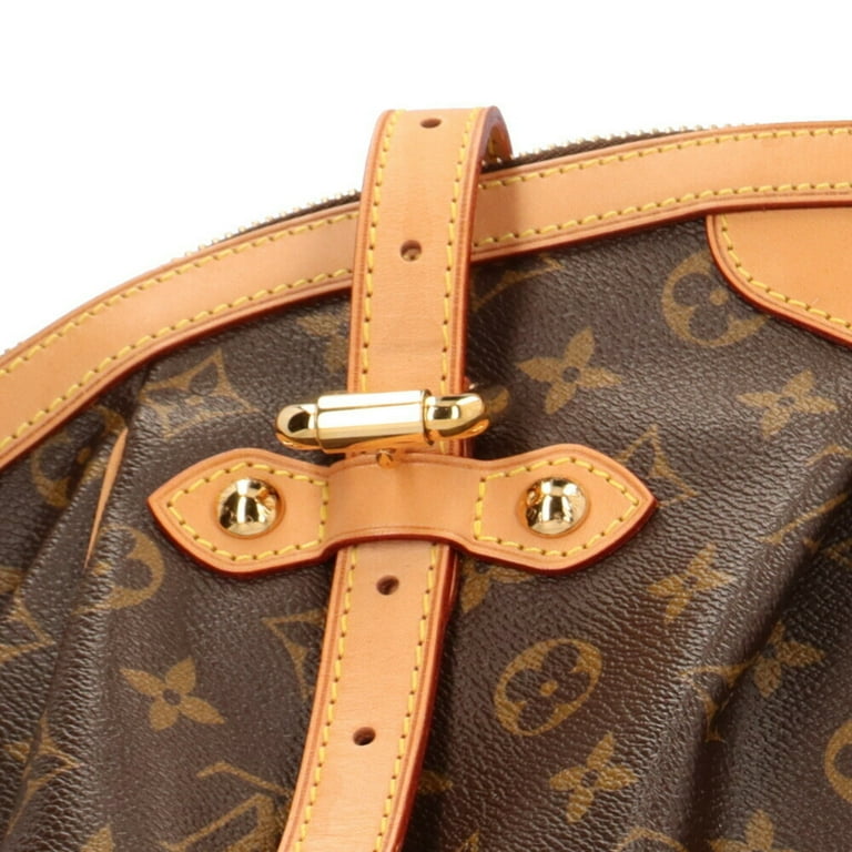 Pre Owned Louis Vuitton Tivoli GM Monogram Handbag Canvas M40144 Brown Women s LOUIS VUITTON Good Walmart