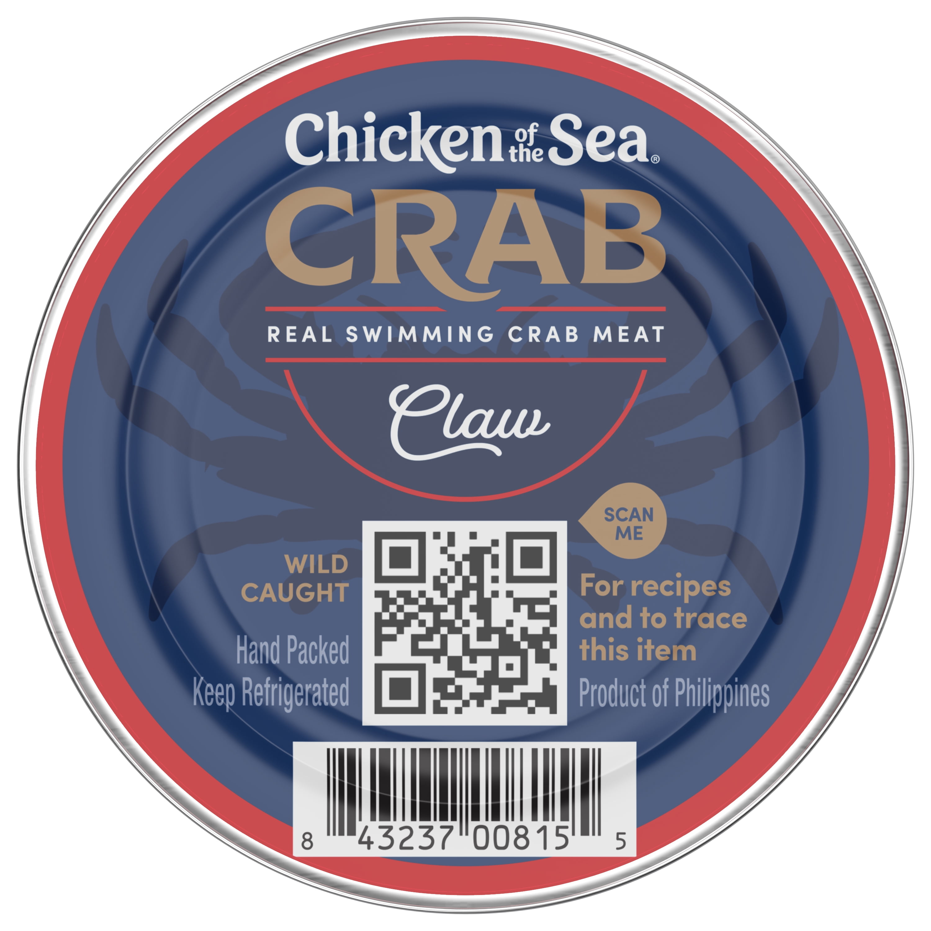 Chicken of the Sea Premium Crab Meat, Claw, 16oz Can