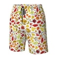 thumbnail image 5 of Naloa Colorful Leaves Men's Beach Shorts, Surfing shorts, Swim trunks, Quick Dry Swim Trunks for Surfing Beach Fun - 3X-Large, 5 of 9