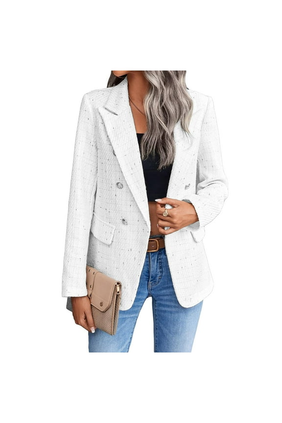 Women Fashion Casual Open Front Business Elegant Work Suit Top Pocket Half Vest Woman Coat Insulated down Jacket Women Microfiber Coat Women plus Size Women Jackets and Coats 2x Sweaters for
