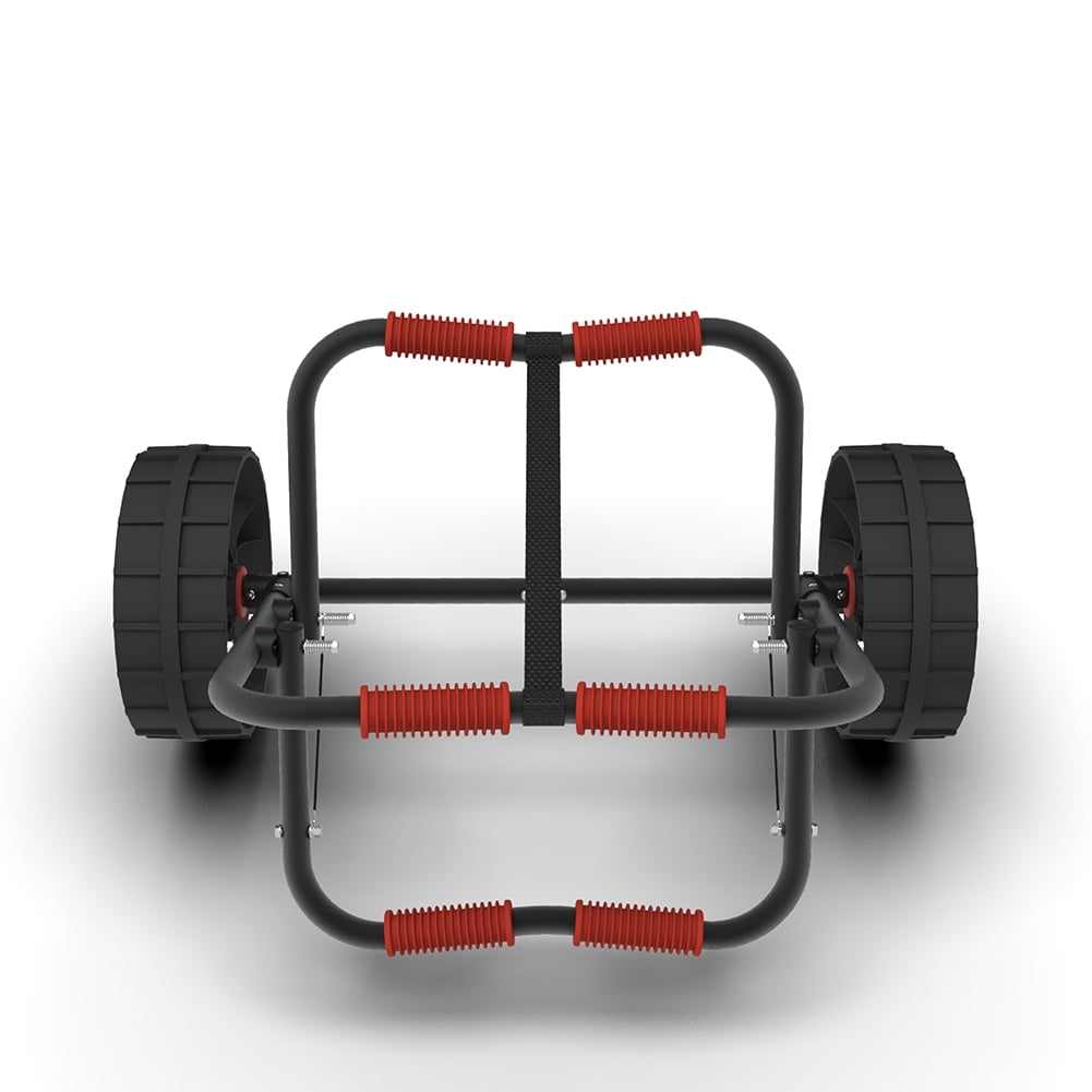 Kadyn Modern Kayak Cart, Kayak Carrier Cart with Wheels, Aluminium Kayak Trolley Cart for Kinds of Kayaks, Red