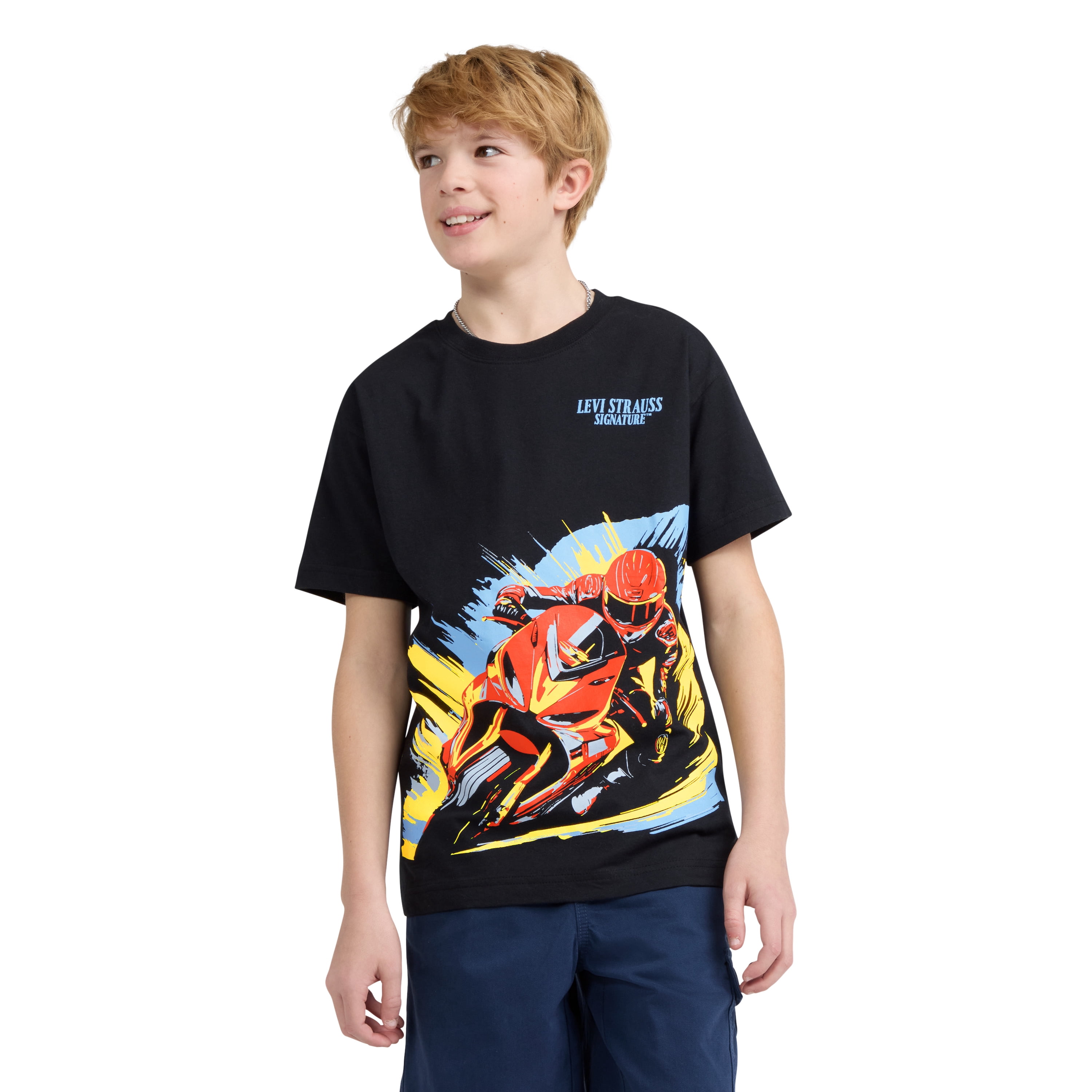 Levi Strauss Signature Boy Short Sleeve Graphic Tee, Sizes 4-18