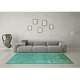 thumbnail image 3 of Ahgly Company Indoor Rectangle Oriental Turquoise Blue Traditional Area Rugs, 5' x 8', 3 of 4