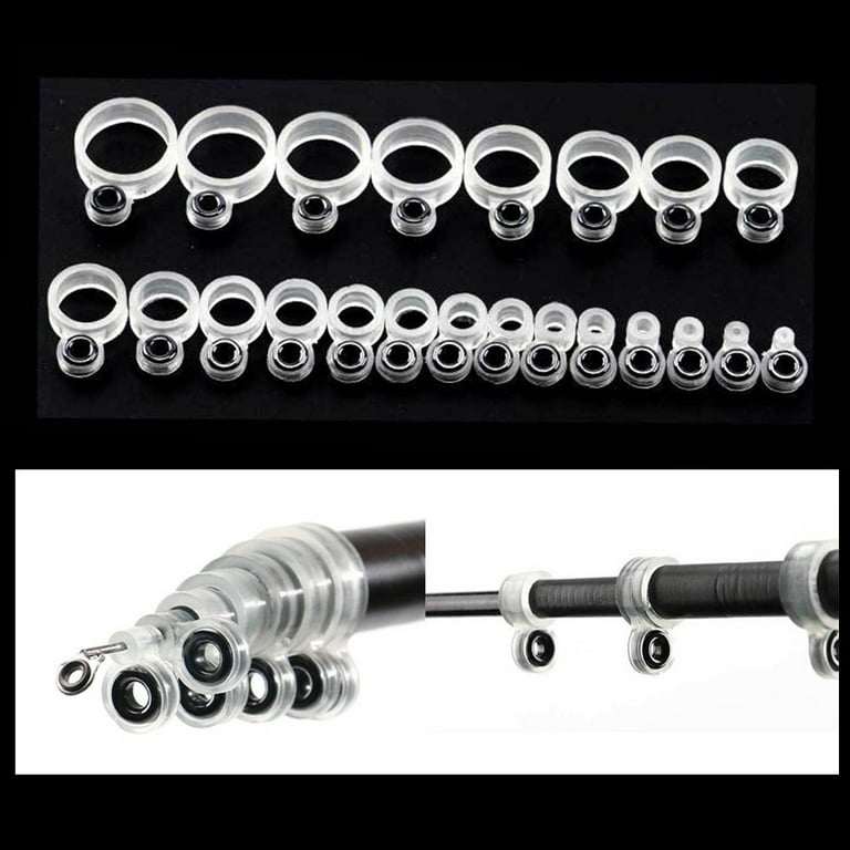 fishing rod eye repair kit walmart FishTrip Ceramic Guide Rings for Rod Eyelets The fishing rod tip is used to fix or replace the tip of a fishing rod that has been broken 1.5mm Iron Fishing Rod Guide