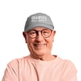 thumbnail image 4 of DALIX Grandpa Est. 2023 Fun Gift Embroidered Dad Hat Cotton Cap in Gray, 4 of 5