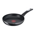 thumbnail image 1 of Tefal C38806 Hard Titanium Essential Frying Pan 28 cm Non-Stick Coating with Titanium Particles Thermal Signal Temperature Indicator Dishwasher Safe Made in France Black, 1 of 1