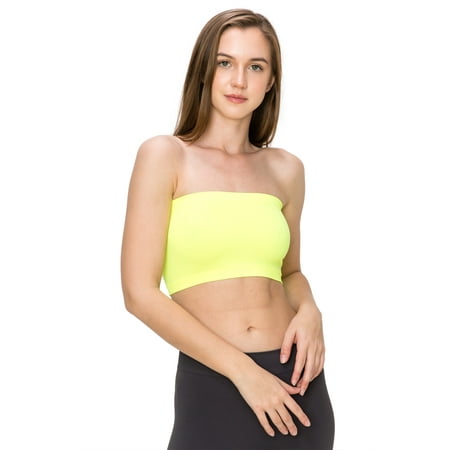

Kurve by Idea Seamless Mini Bandeau Strapless Tube Top Bra Made in USA