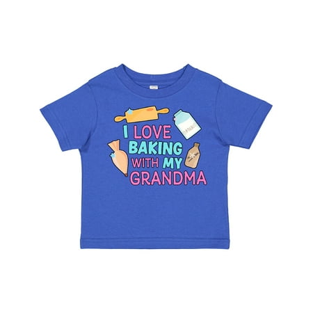 

Inktastic I Love Baking with My Grandma Gift Toddler Toddler Girl T-Shirt