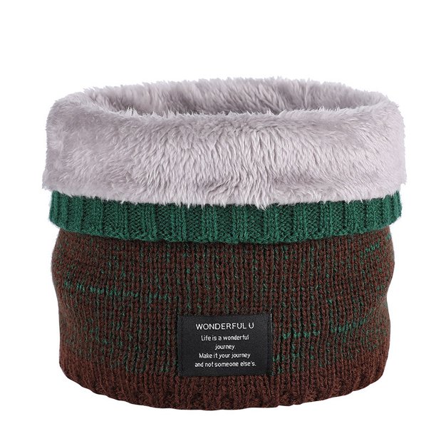 Bufanda de invierno para hombre y mujer, moda de cuello alto falso, cuello degradado, bufanda de punto de lana, color degradado al por mayor