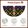 thumbnail image 5 of Kll Mardi Gra Geometric Christmas Tree Skirt 30",Party Decorations Farmhouse For Christmas Decorations Holiday Party, 5 of 8