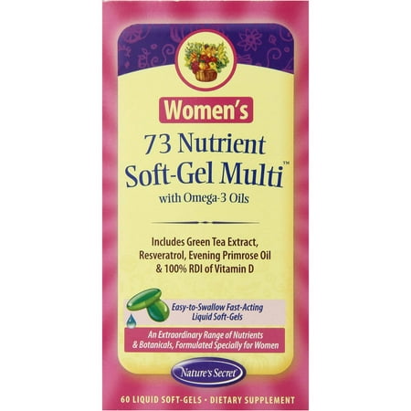 Nature's Secret Les femmes de nutriments Soft-Gel multivitamines, 60 CT