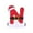 N, variant on Danhjin Little Red Riding Hood English Letter Pendant 26-Piece Little Red Riding Hood Alphabet Christmas Tree Ornaments Festive Hanging Decorations Christmas Decorations