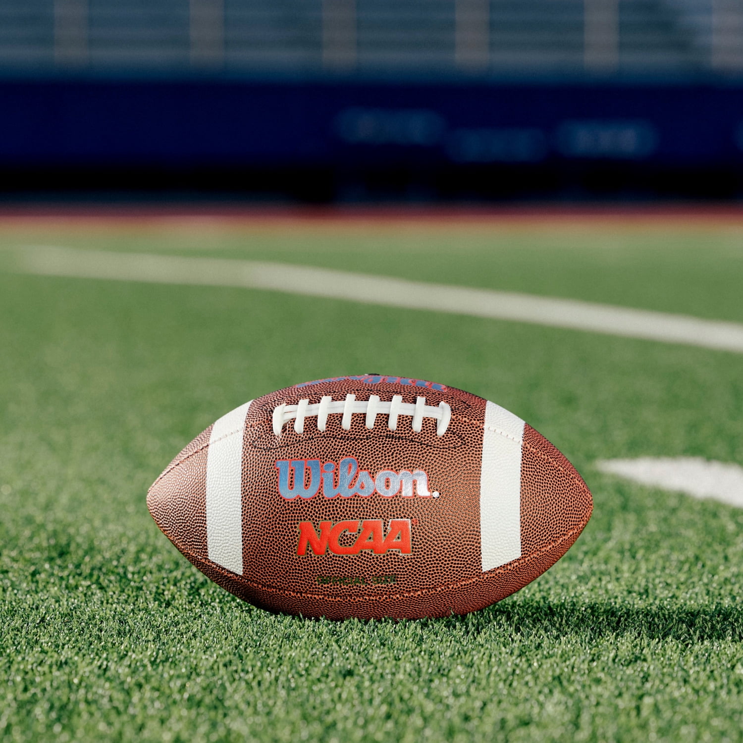 Wilson NCAA Red Zone Composite Football - Brown, Peewee Size (Ages 6-9)