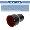 thumbnail image 4 of Unique Bargains 76mm to 102mm ID Straight Coupler Silicone Hose 4 Layers of Cloth Intercooler Heater Turbocharger Air Intake Pipe Radiator Coolant Tube Black Red 1 Pcs, 4 of 7