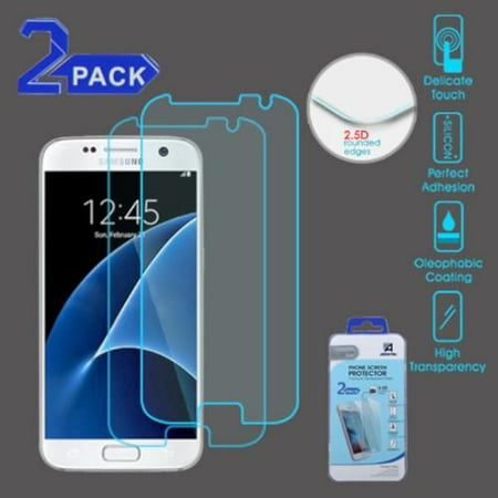 Insten 2-Pack 9H hardness Clear Tempered Glass Screen Protector For Samsung Galaxy (Best Glass Screen Protector Galaxy S7 Edge)