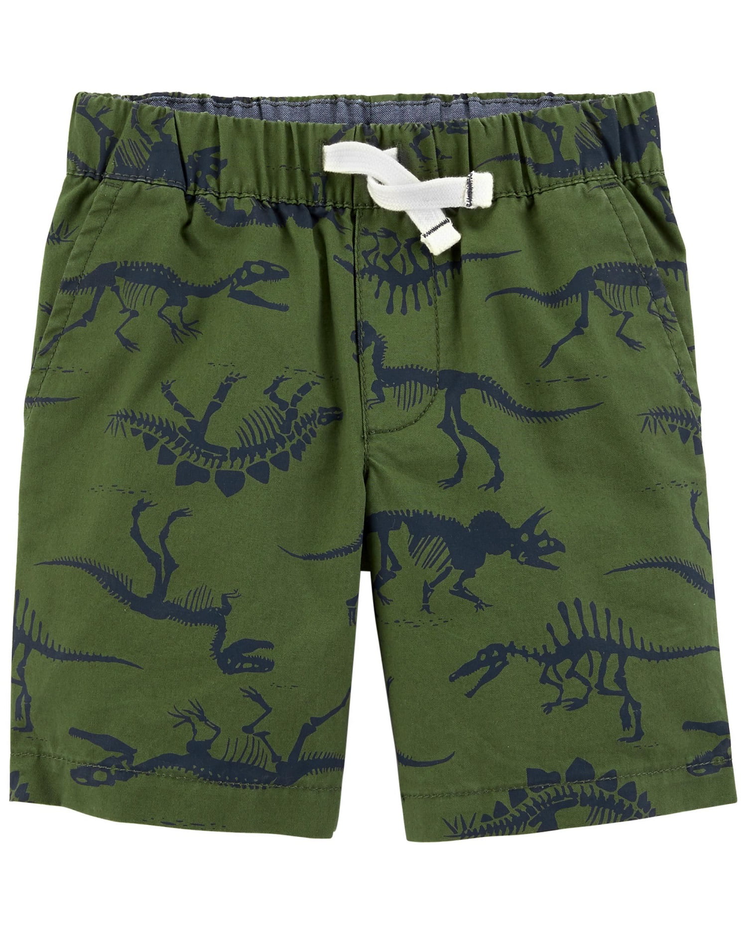 Olive Carters Baby Boys Easy Pull-On Dinosaur Shorts 