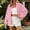 Pink, variant on FRSASU Women's Stand Collar Full Zip Sweatshirt Jacket Drawstring Peplum Hem Long Sleeve Casual Athletic Outerwear with Side Pockets Wine