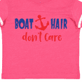 thumbnail image 4 of Inktastic Boat Hair Don't Care, Anchor, Sailing - Red Blue Boys or Girls Toddler T-Shirt, 4 of 5