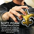 thumbnail image 3 of Franklin Sports NFL New Orleans Saints Football - Kids Foam Football - Soft Football - Mini Size - Perfect for Gameday - 8.5" 3D logos!, 3 of 7